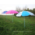 Ice Cream Brand Promot Silver Coated Cloth Parasol Marketing Stainless Patio Umbrella Modern